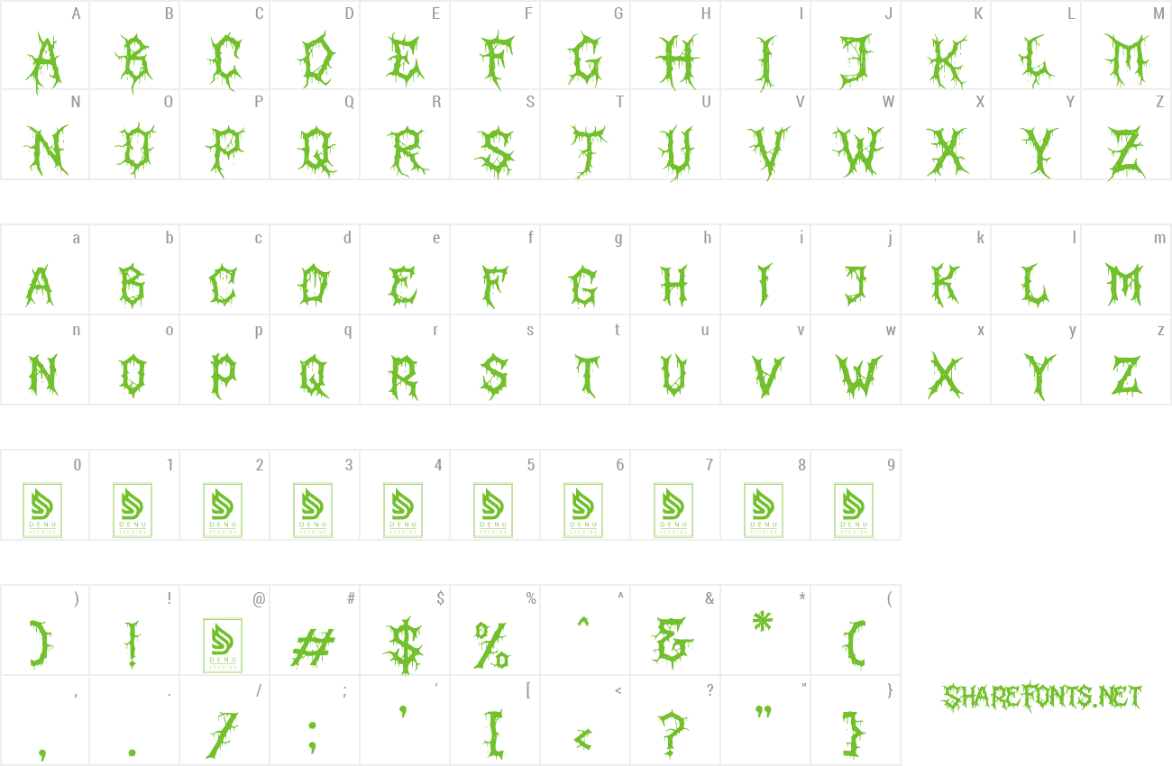 Font Kerak Neraka preview